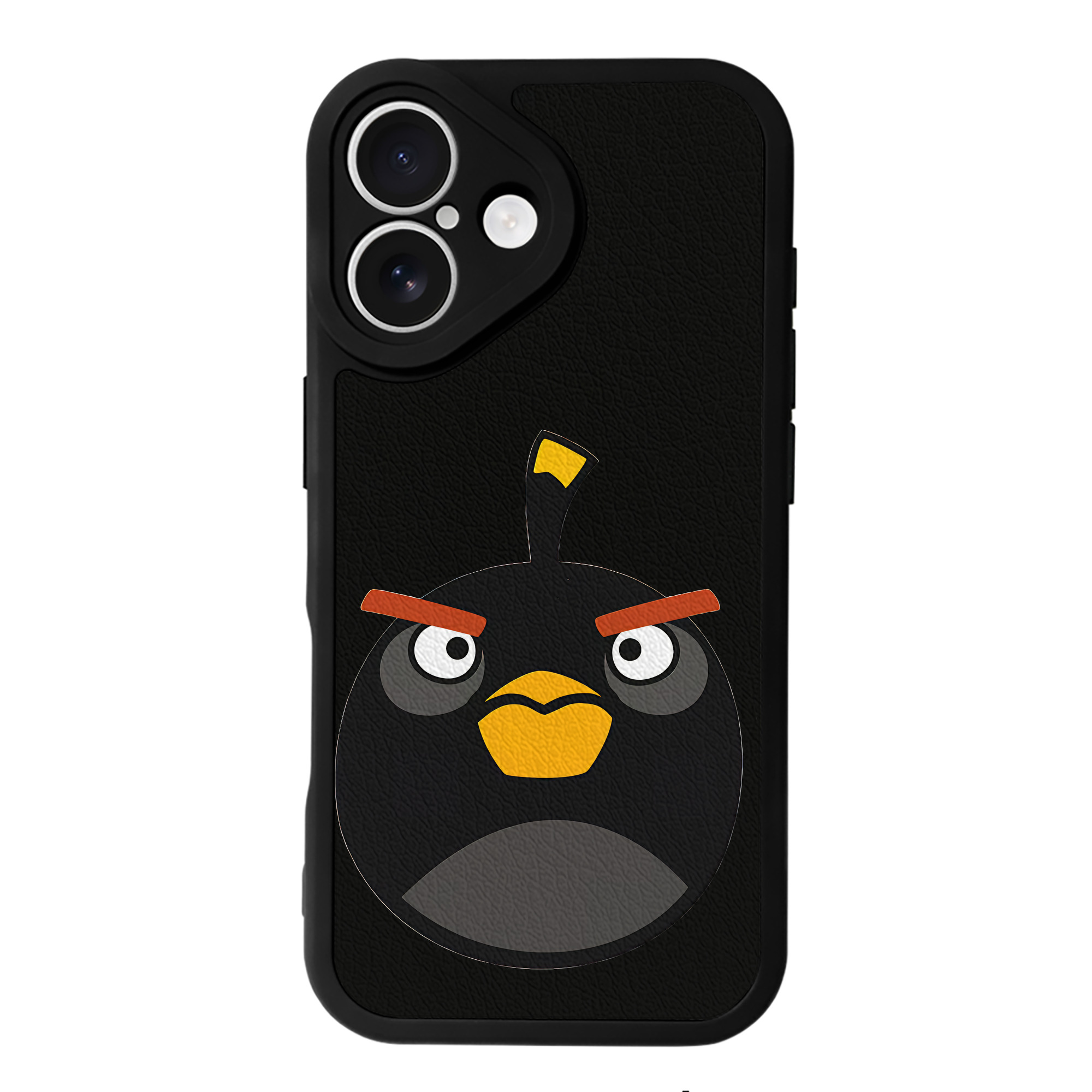 （画像用） Angry Birds アングリーバード 【iPhone 16シリーズ対応】シリコンスマホケース（レザー調） 材質：シリコン